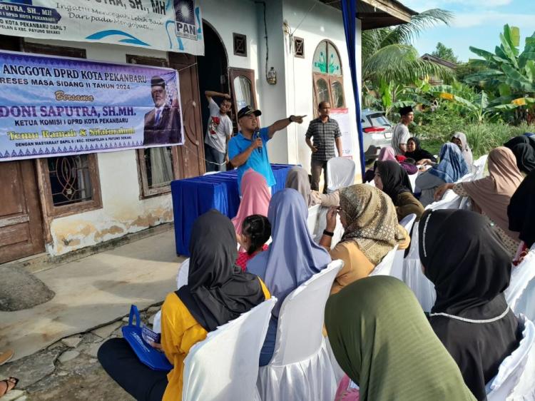 Masalah Banjir dan Pendidikan Dikeluhkan Warga saat Reses Doni Saputra MH