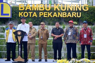 Presiden Resmikan SPALDT Bambu Kuning, Pj Walikota Pekanbaru Ucapkan Terima Kasih