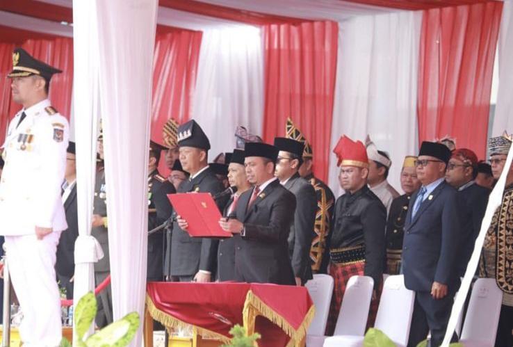 Pimpinan DPRD Kota Pekanbaru Hadiri Upacara HUT ke-79 RI